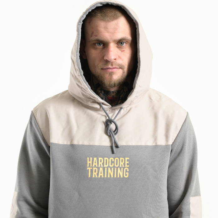 Худи Hardcore Training Voyager светло-серый/бежевый - фото 4