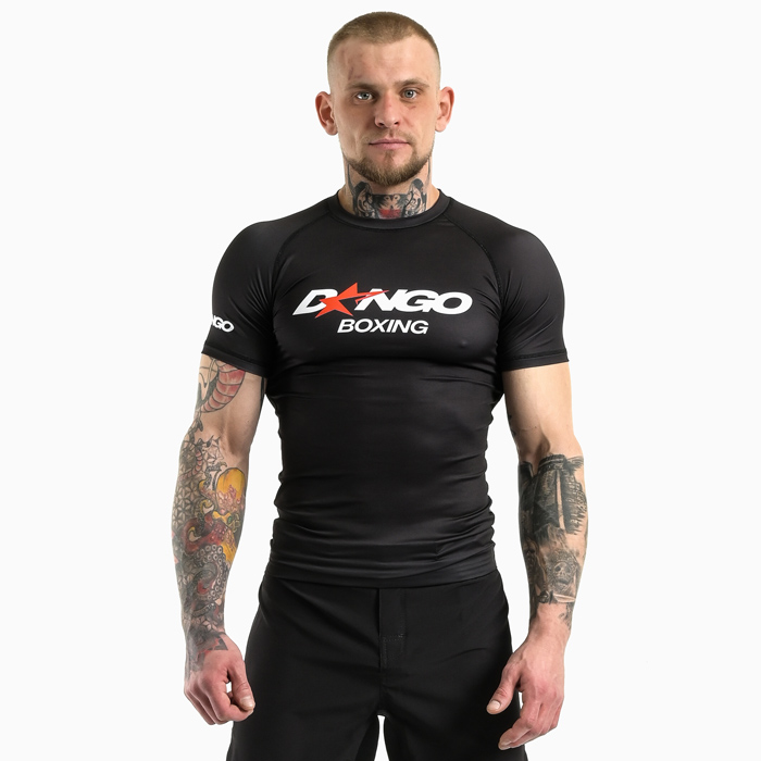 Рашгард с коротким рукавом Dango Star Boxing Black (Короткий рукав) - фото 1
