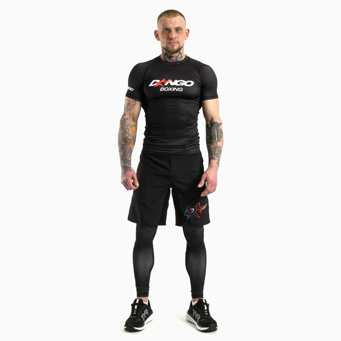 Рашгард с коротким рукавом Dango Star Boxing Black (Короткий рукав) - фото 2