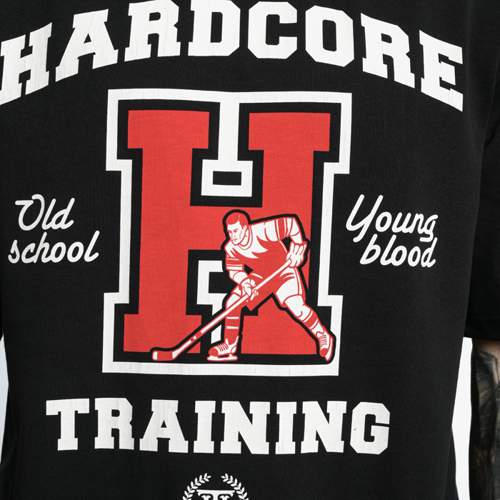 Футболка Hardcore Training Big H Black Oversized Fit - фото 5