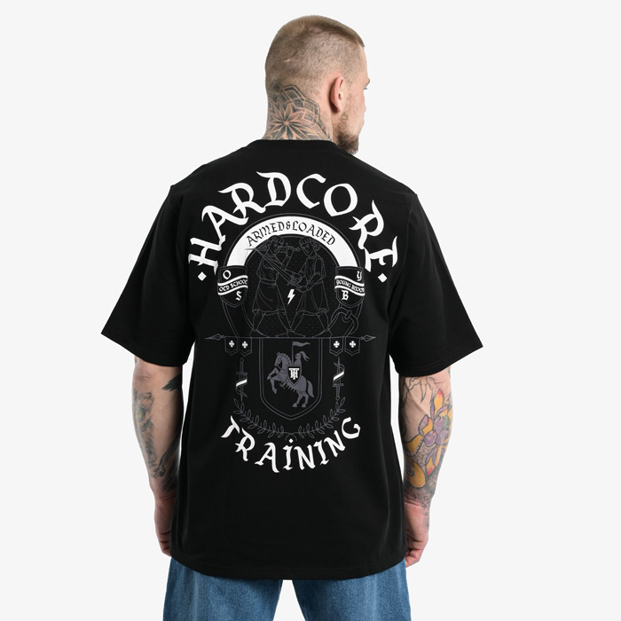 Футболка Hardcore Training Knight Black Oversized Fit - фото 3