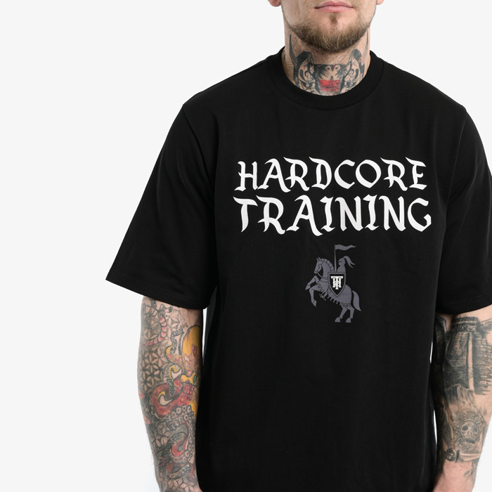 Футболка Hardcore Training Knight Black Oversized Fit - фото 4