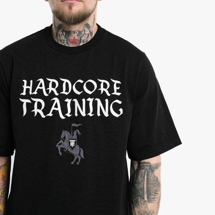 Футболка Hardcore Training Knight Black Oversized Fit - фото 5