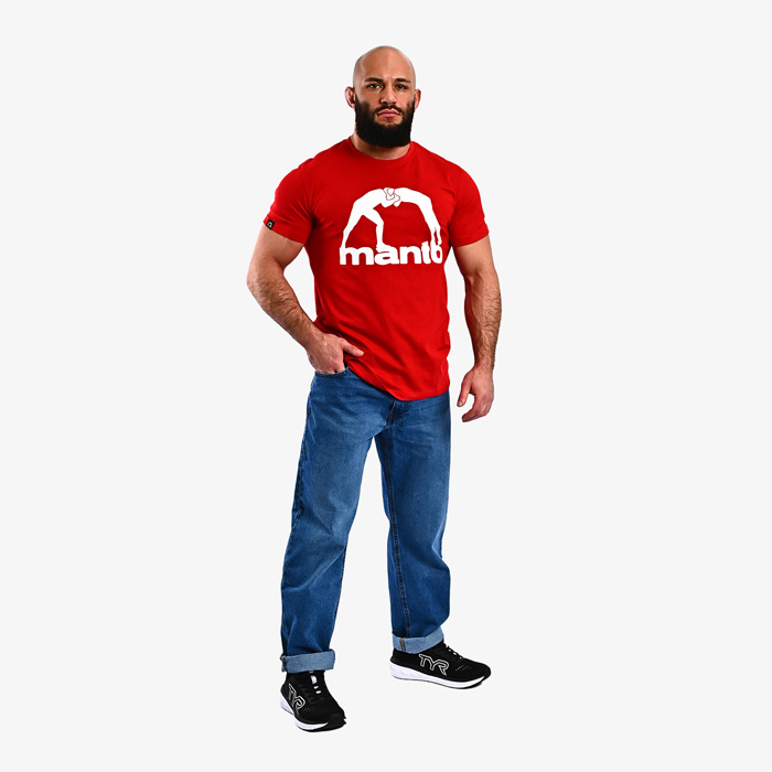 Футболка Manto Logo Vibe Red - фото 2