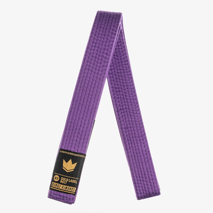 Пояс для кимоно Kingz Gold Label V2 Purple - фото 2