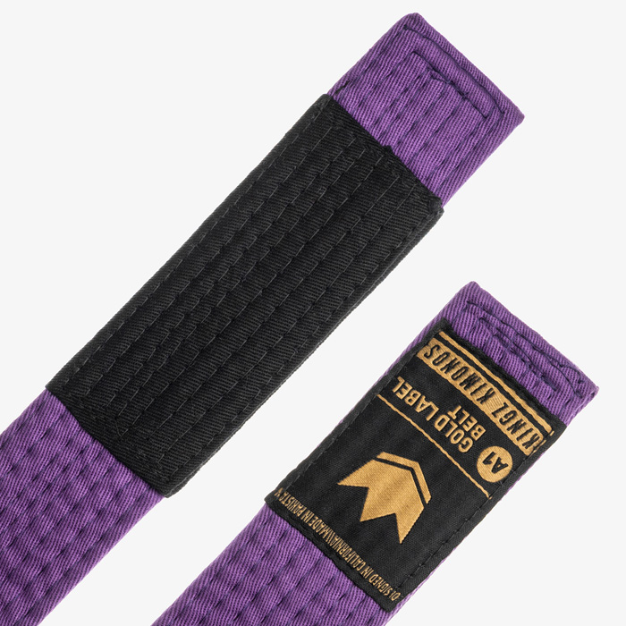 Пояс для кимоно Kingz Gold Label V2 Purple - фото 4