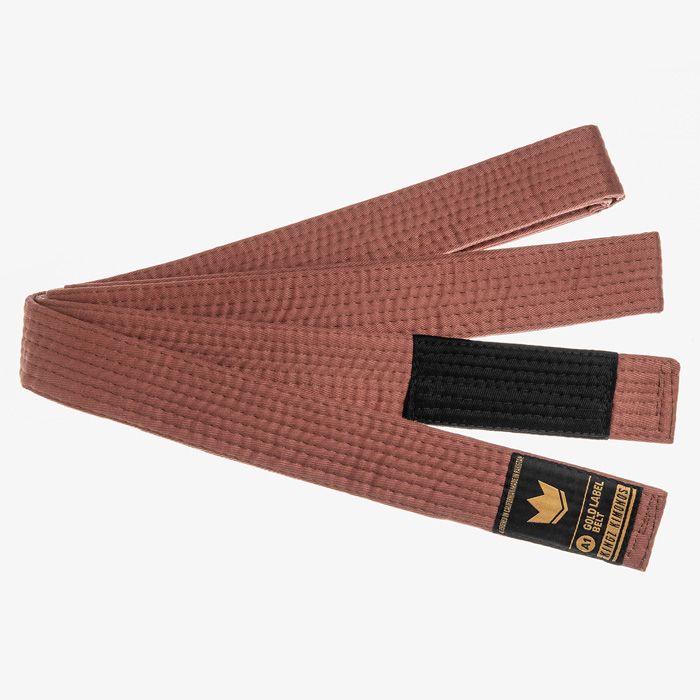Пояс для кимоно Kingz Gold Label V2 Brown - фото 1