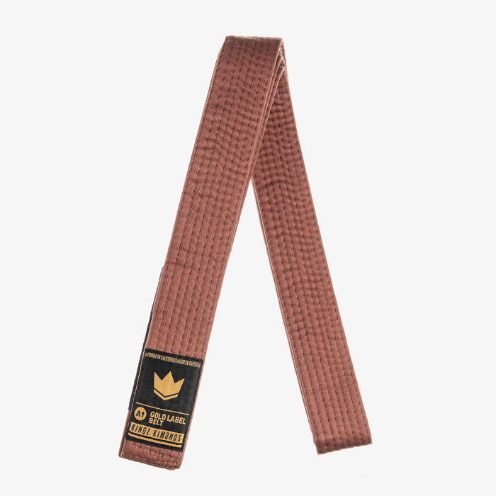 Пояс для кимоно Kingz Gold Label V2 Brown - фото 2