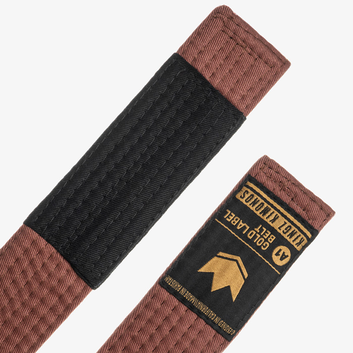 Пояс для кимоно Kingz Gold Label V2 Brown - фото 4