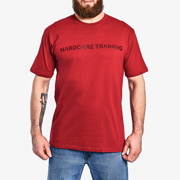 Футболка Hardcore Training Basic Burgundy - фото 1