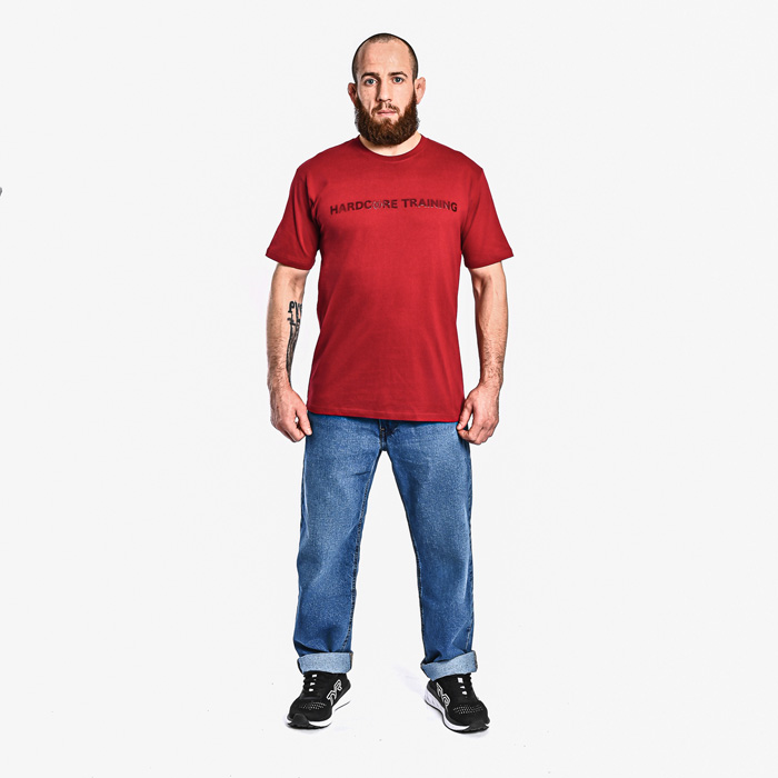 Футболка Hardcore Training Basic Burgundy - фото 2