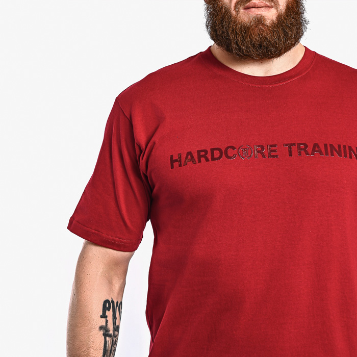 Футболка Hardcore Training Basic Burgundy - фото 3
