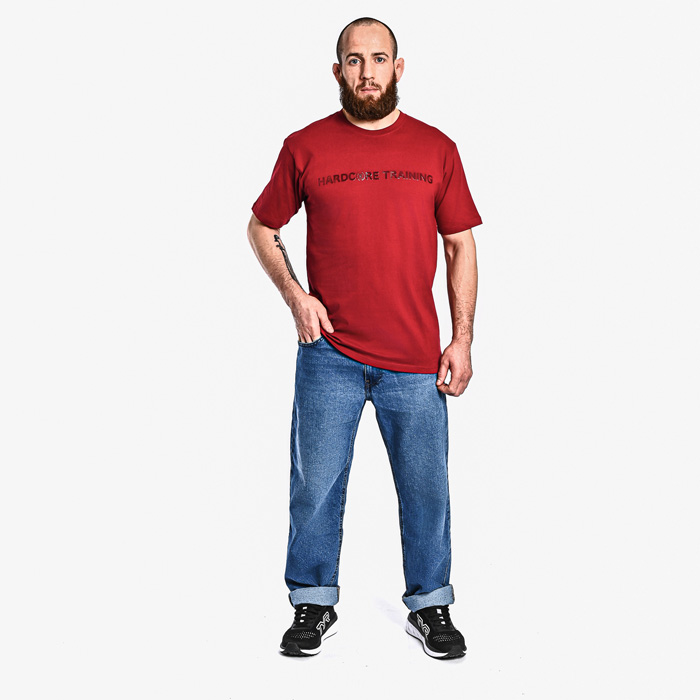 Футболка Hardcore Training Basic Burgundy - фото 6