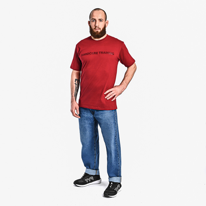 Футболка Hardcore Training Basic Burgundy - фото 7