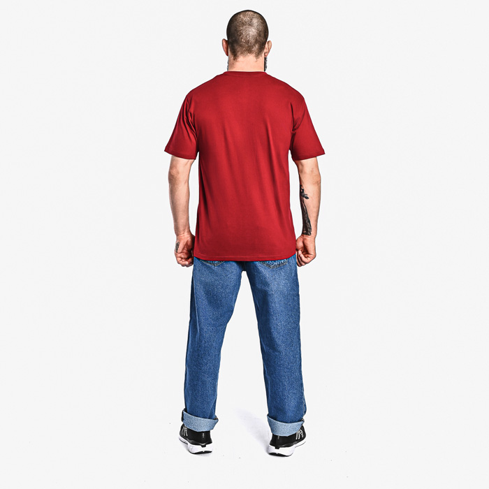 Футболка Hardcore Training Basic Burgundy - фото 9
