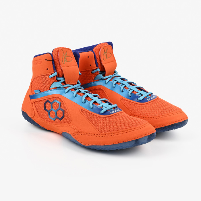 Борцовки Rudis Jordan Burroughs Alpha 2.0 World Wide оранжевые - фото 1