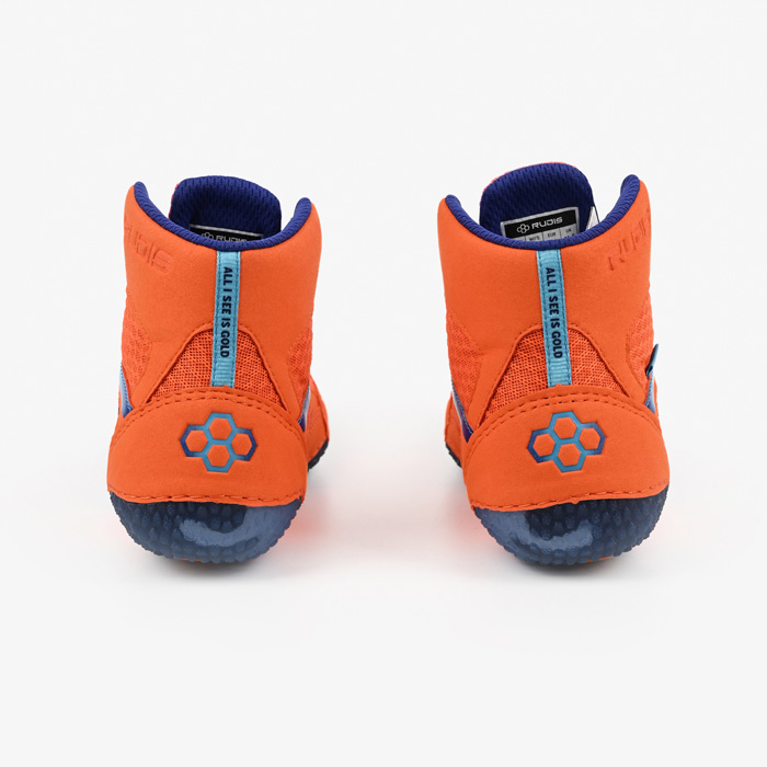 Борцовки Rudis Jordan Burroughs Alpha 2.0 World Wide оранжевые - фото 4