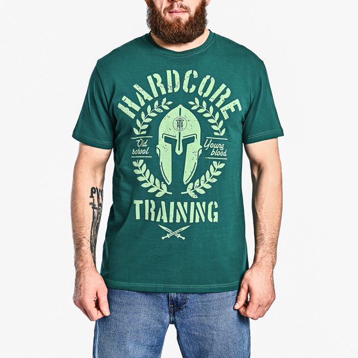 Футболка Hardcore Training Helmet Emerald - фото 1