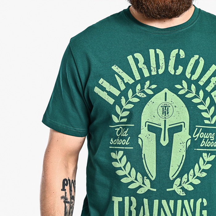 Футболка Hardcore Training Helmet Emerald - фото 3