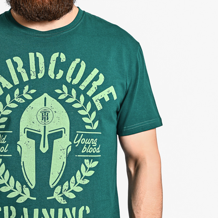 Футболка Hardcore Training Helmet Emerald - фото 4