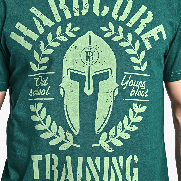 Футболка Hardcore Training Helmet Emerald - фото 5