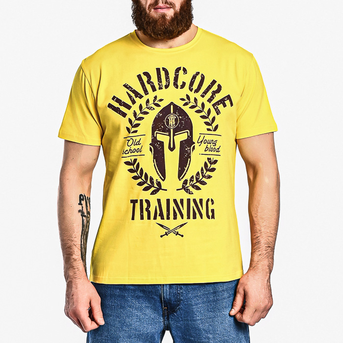 Футболка Hardcore Training Helmet Yellow - фото 1