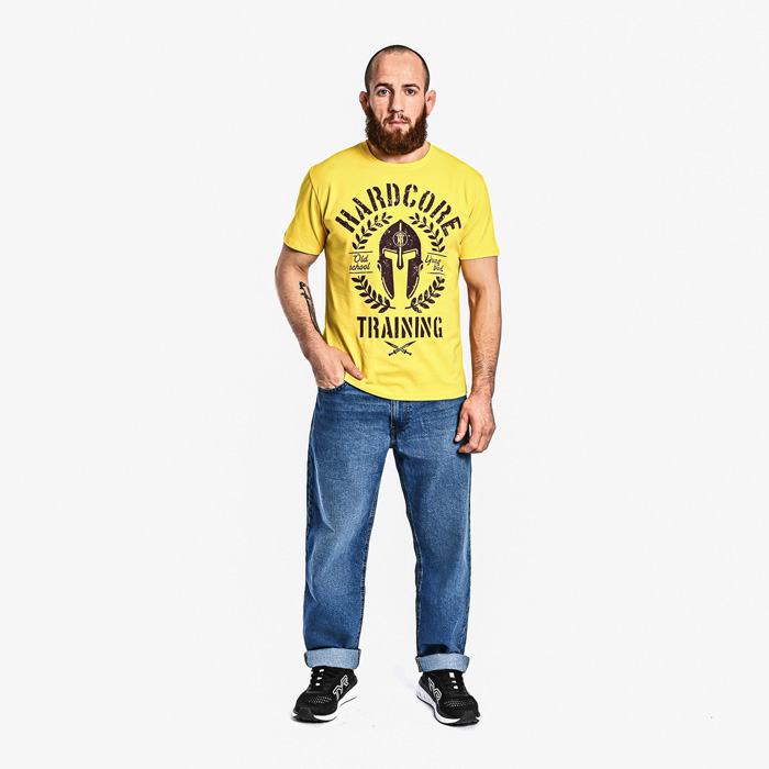 Футболка Hardcore Training Helmet Yellow - фото 2