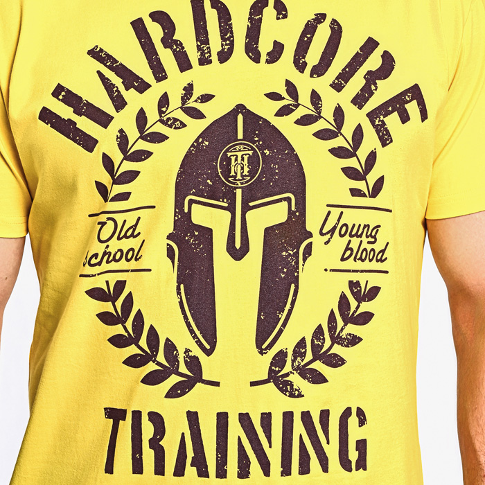 Футболка Hardcore Training Helmet Yellow - фото 4
