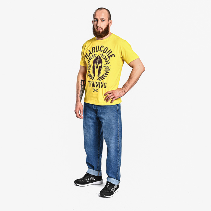 Футболка Hardcore Training Helmet Yellow - фото 7