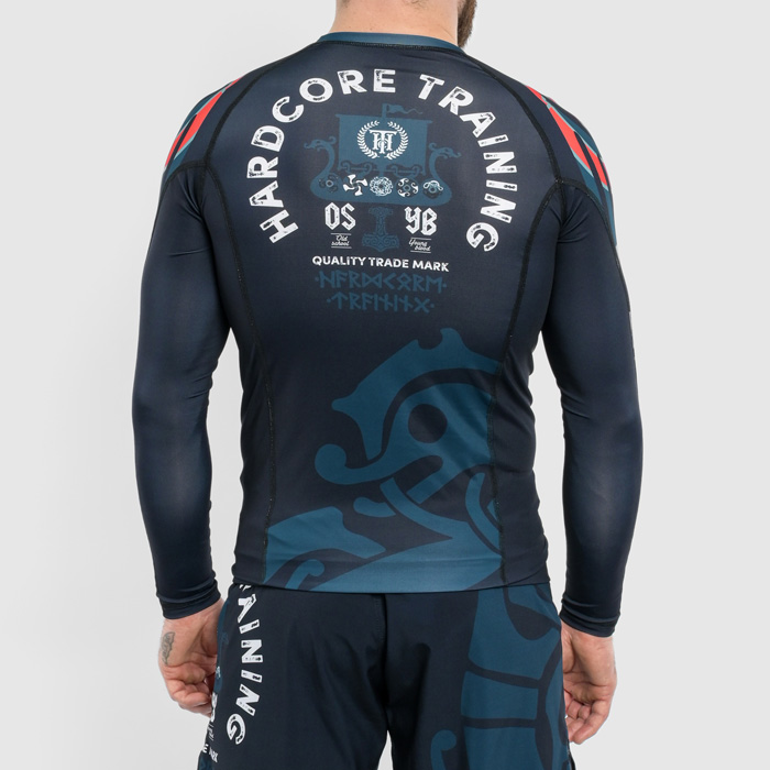 Рашгард Hardcore Training Nordic Pattern Black Russian LS - фото 2