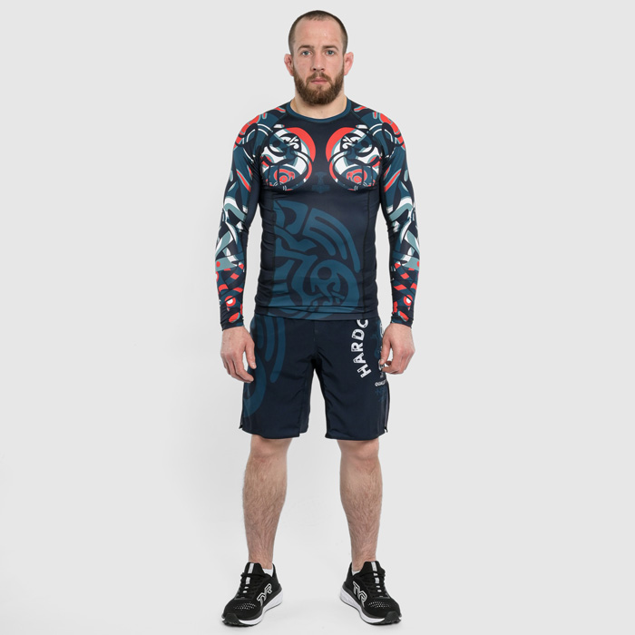 Рашгард Hardcore Training Nordic Pattern Black Russian LS - фото 3