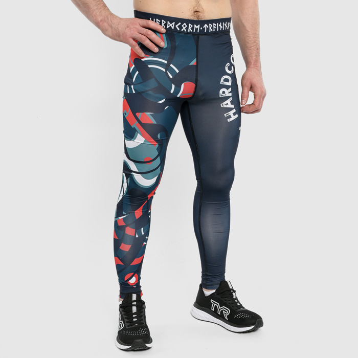 Компрессионные штаны Hardcore Training Nordic Nordic Pattern Black Russian - фото 1