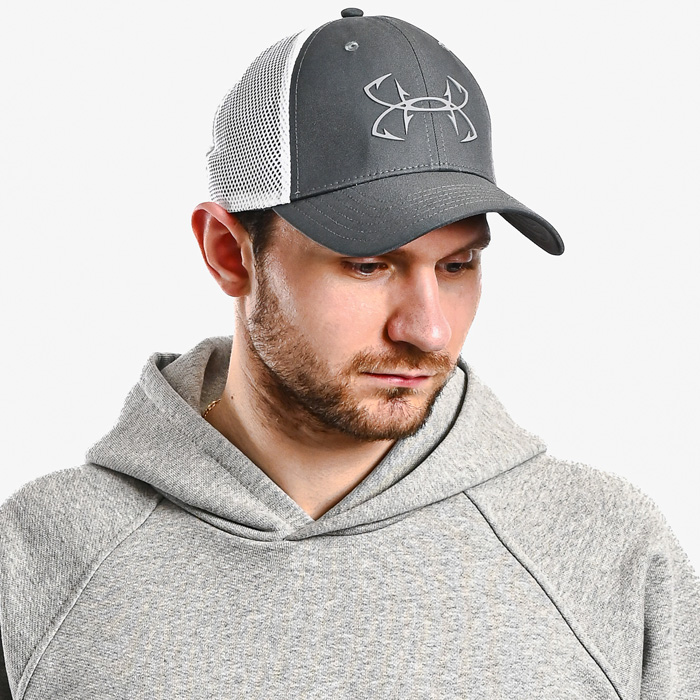 Бейсболка Under Armour 031 серый/белый - фото 4