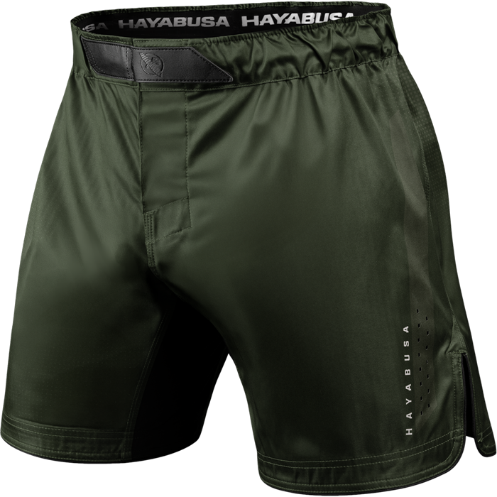 Тренировочные шорты Hayabusa Core 3/4 Thigh Fight Shorts зеленые - фото 1