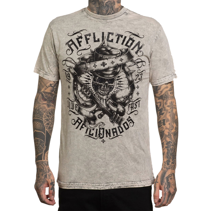 Двусторонняя футболка Affliction Electric Fire черный/белый - фото 2