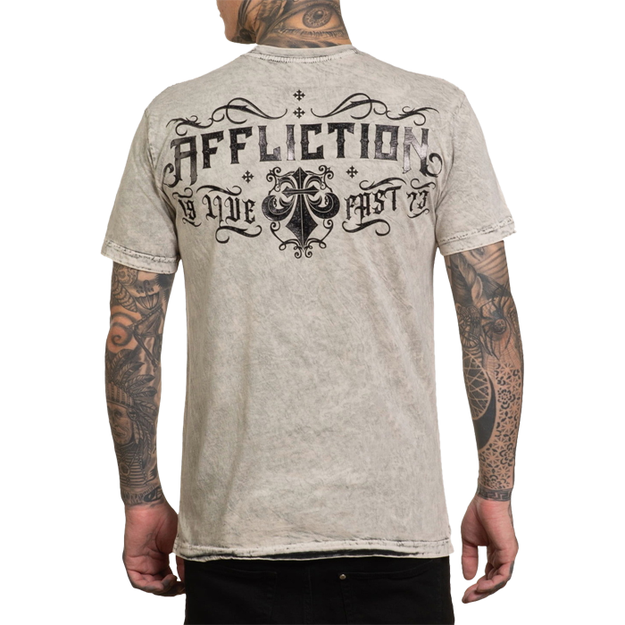 Двусторонняя футболка Affliction Electric Fire черный/белый - фото 5