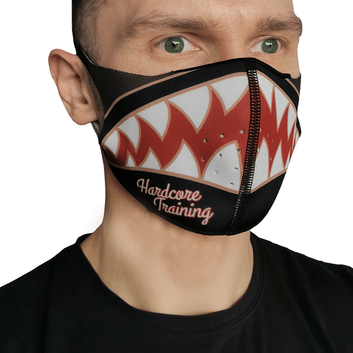 Защитная неопреновая маска Hardcore Training Bomb-Shark - фото 1