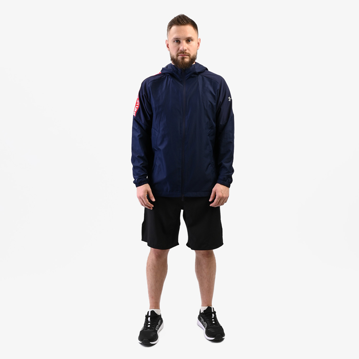 Ветровка Under Armour 082 темно-синий/красный - фото 2