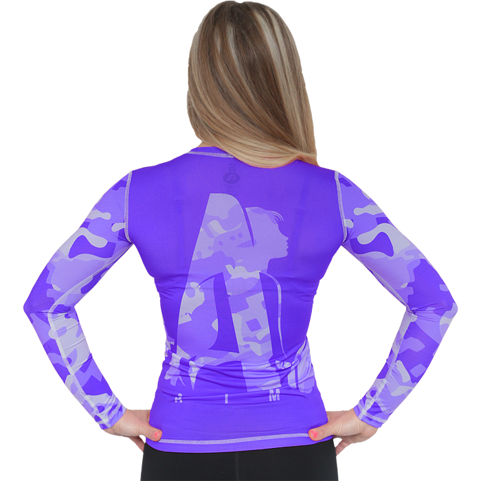 Женский рашгард Aim Military Uniqueness Skin пурпурный - фото 2