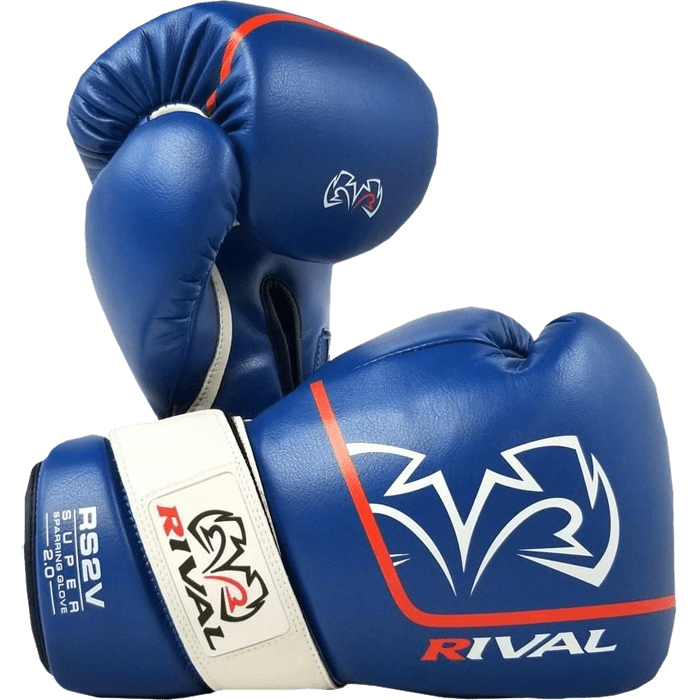 Боксерские перчатки для спарринга Rival RS2V blue - фото 1
