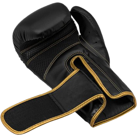 Боксерские перчатки Adidas Hybrid 80 Black/Gold - фото 2