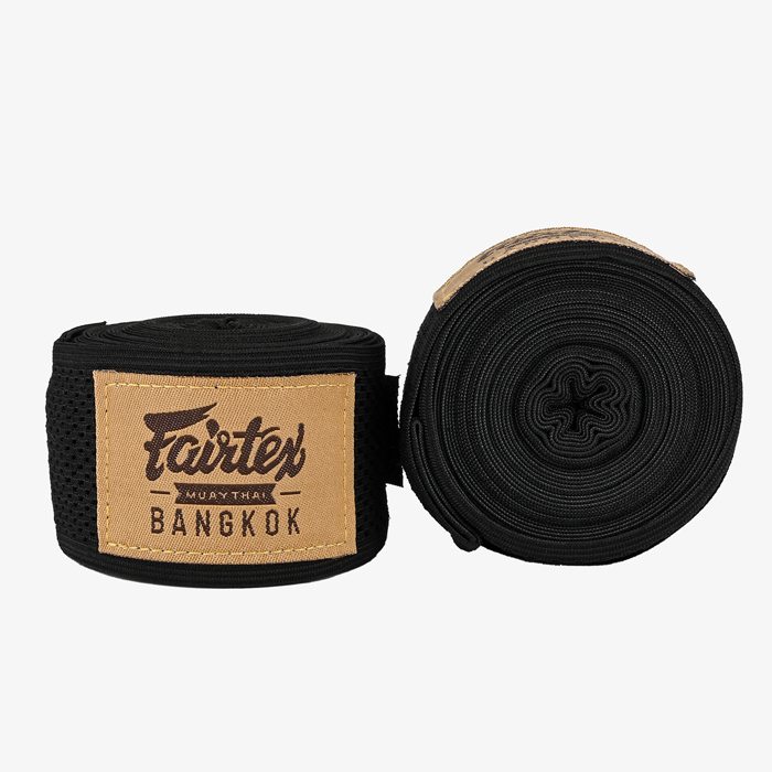 Эластичные боксерские бинты Fairtex HW4 Black 4.5м - фото 3
