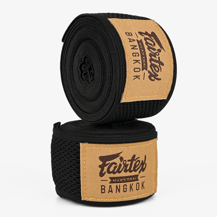 Эластичные боксерские бинты Fairtex HW4 Black 4.5м - фото 4