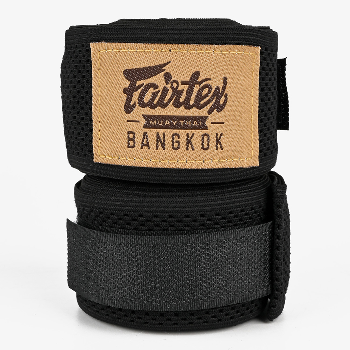 Эластичные боксерские бинты Fairtex HW4 Black 4.5м - фото 5