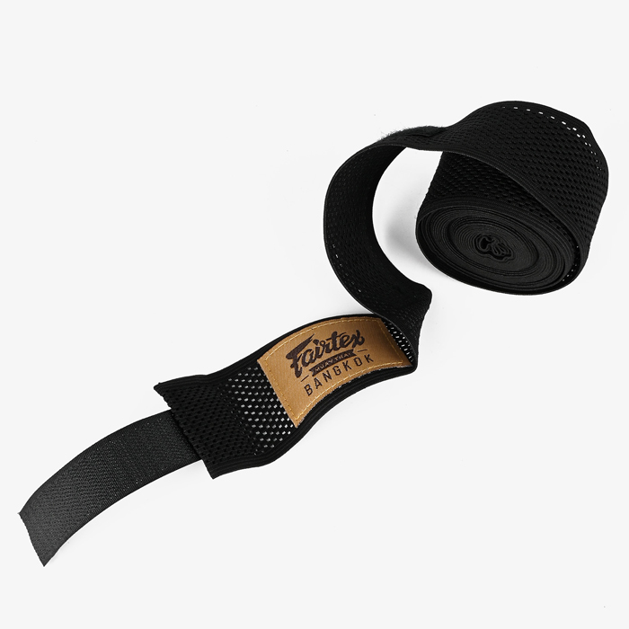 Эластичные боксерские бинты Fairtex HW4 Black 4.5м - фото 6
