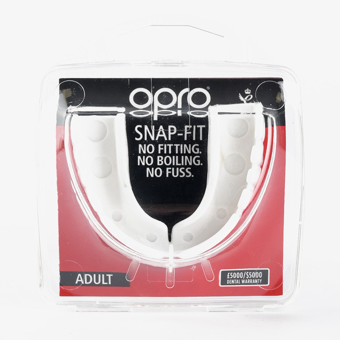 Боксерская капа Opro Snap-Fit белая - фото 2