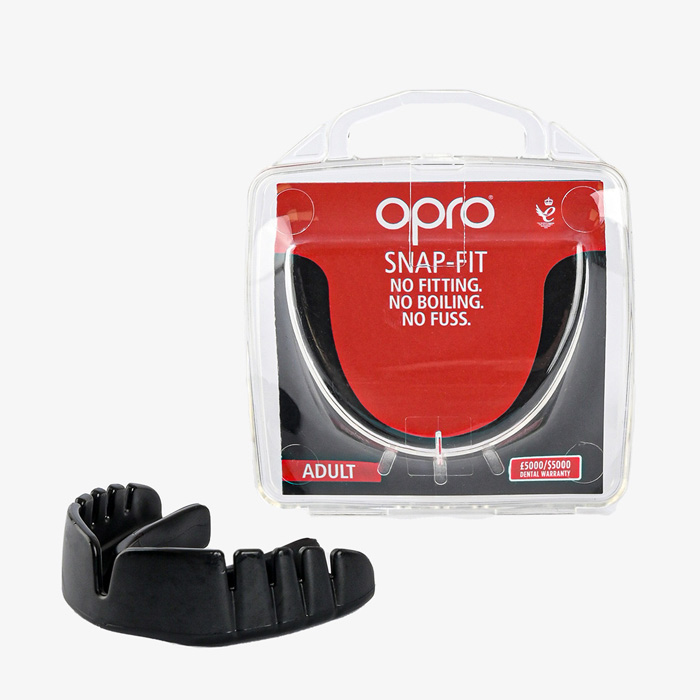 Боксерская капа Opro Snap-Fit Black - фото 4