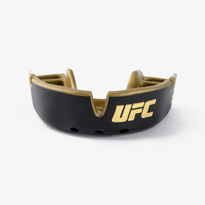 Детская боксёрская капа Opro Gold Level UFC чёрная/золотая - фото 1