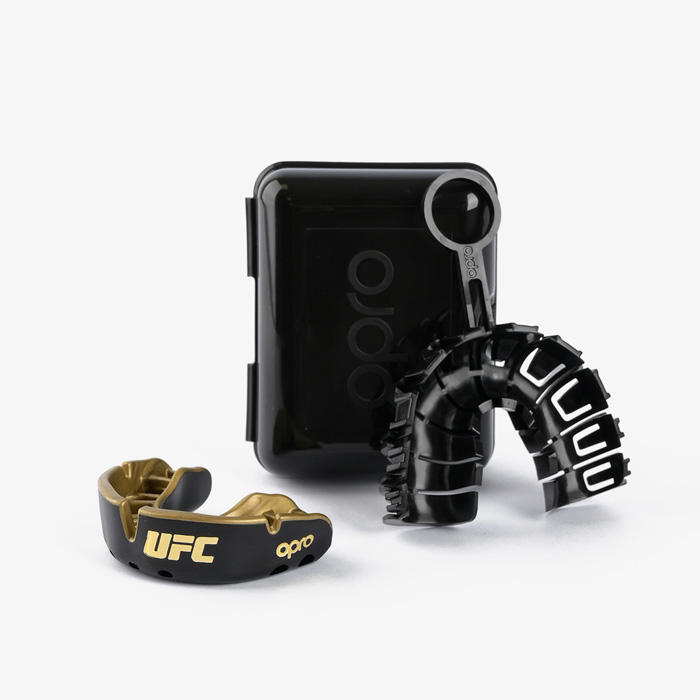 Детская боксёрская капа Opro Gold Level UFC чёрная/золотая - фото 2