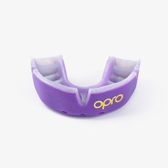Детская боксерская капа Opro Gold Level пурпурная - фото 1